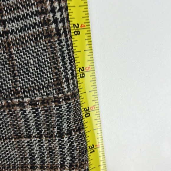 Coco & tashi Brown Plaid Pants with Button Cuffs - Picture 7 of 11